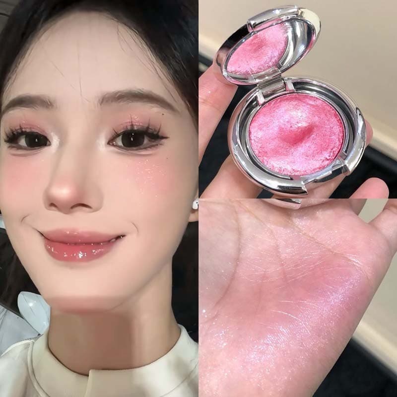 HERORANGE Light & Shadow Interplay Highlighter - Diamond Sparkle Pearl Shimmer, 3D Under-Eye Brightening Contour Highlighter