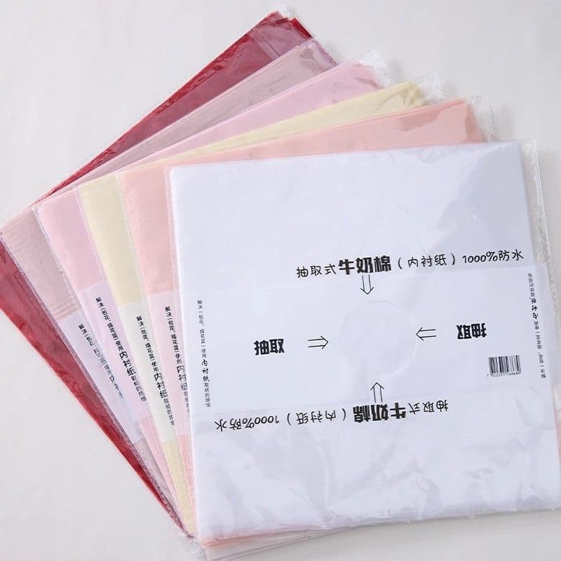 Pull-out Milk Cotton Small Bouquet Lining Paper Waterproof Floral Flower Wrapping Paper DIY Craft Material
