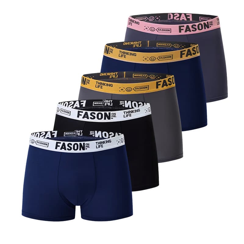 Cross-border men's underwear FASON men's summer boxer shorts large size sports breathable boxer briefs youth