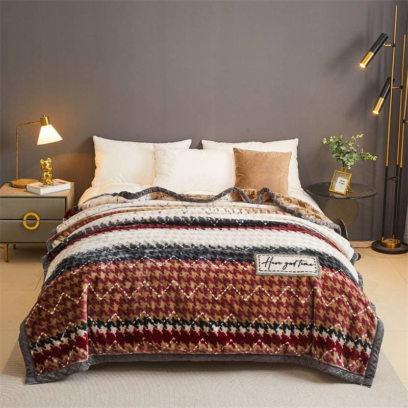2025 New Class A Thickened Raschel Printed Blanket