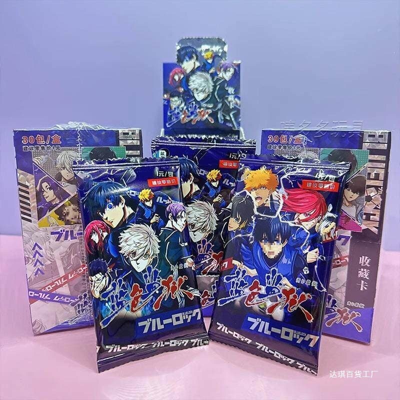 New bluelock blue prison card, a full box of two-dimensional animation peripheral collection cards, blue lock small card