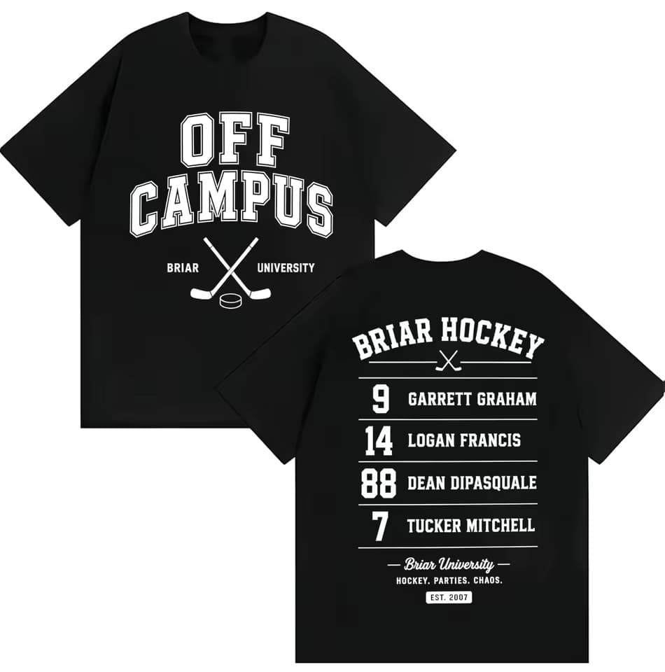 TV Series Off Campus Briar University Hockey T-Shirt for Men and Women