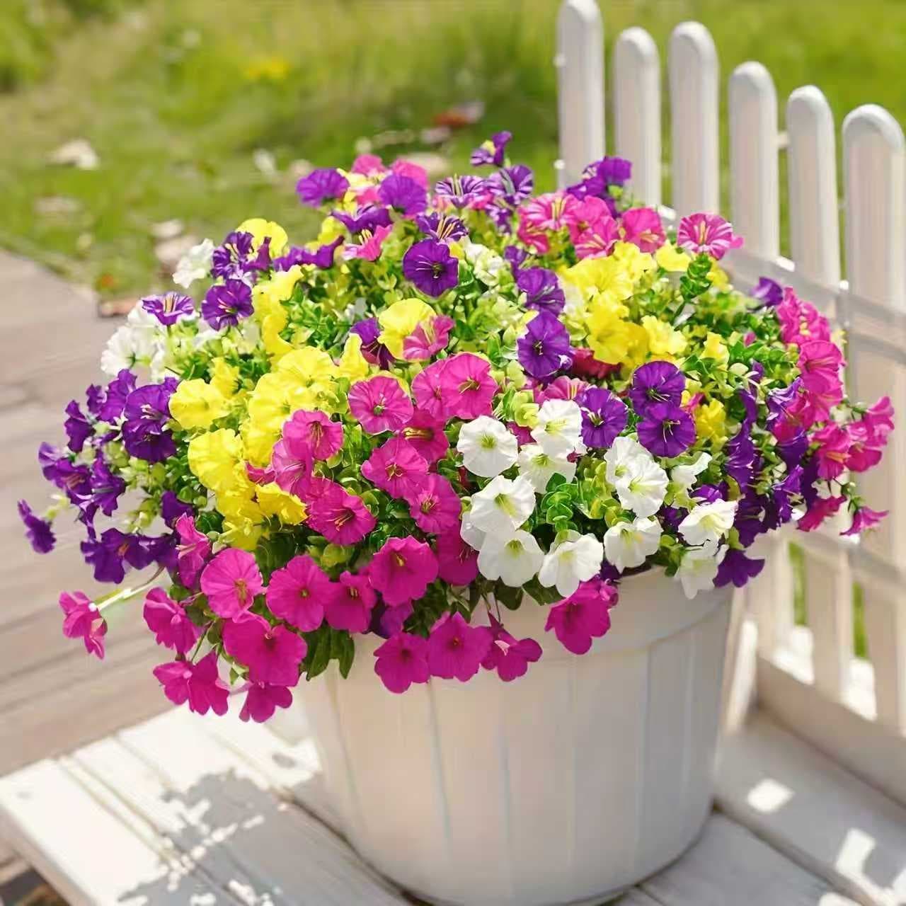 Amazon Cross-Border Artificial Flowers, Morning Glory, Eucalyptus Fake Flowers, Artificial Flower Decorations, Artificial Flower Scene Arrangements for Home Decor