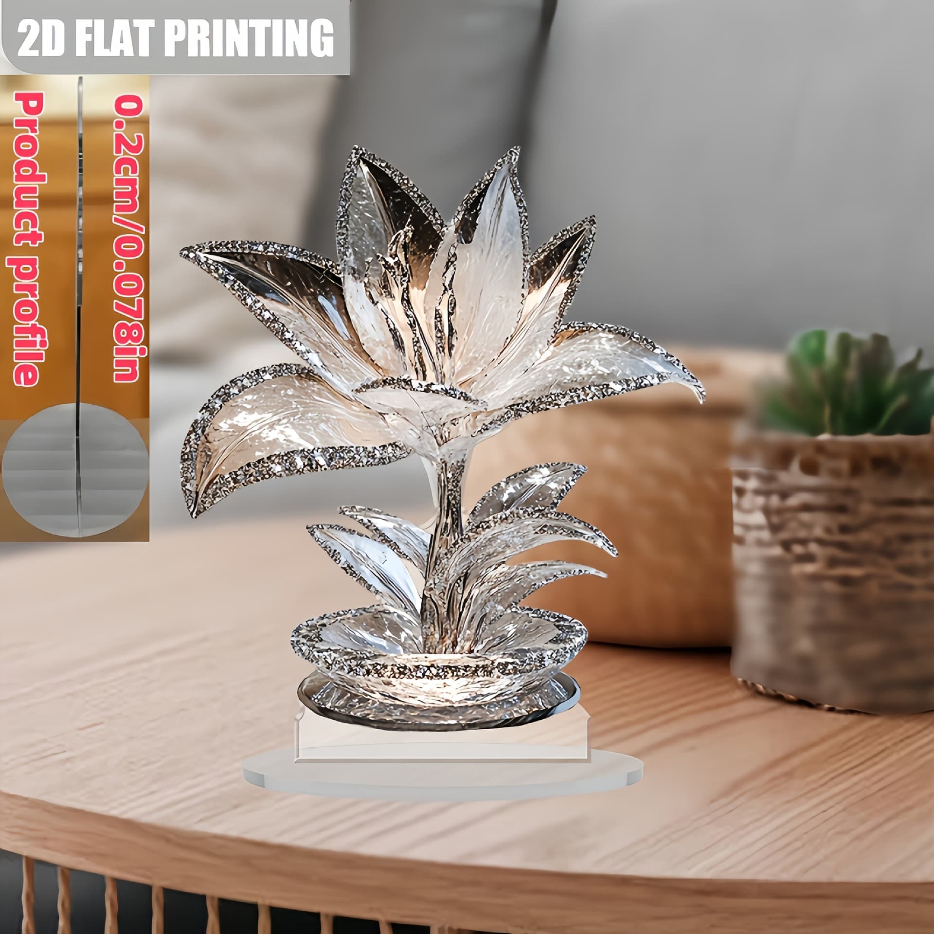 2D Flat Print Bohemian Floral Decor for Halloween, Living Room, Bedroom, and Study