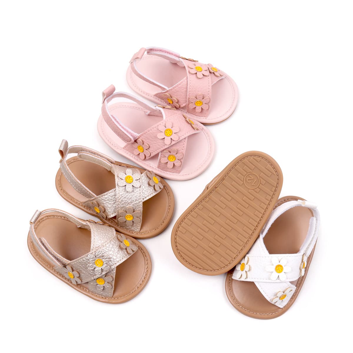 Summer Baby Shoes for Boys and Girls 0-1 Years Old, Soft Rubber Sole, Non-Slip, Beach Shoes, New Style BHX4214