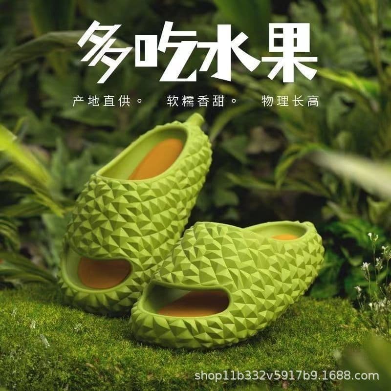 Feels Like Stepping on Softness" Summer Fashion Durian Couples' Home Slippers, Internet-Famous Women's Outdoor Sandals Cross-Border Ready Stock Wholesale and Drop Shipping
