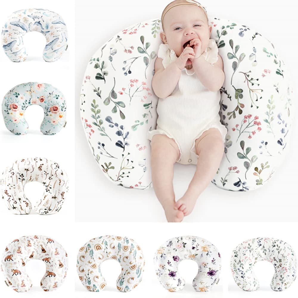Cross-border Baby Nursing Pillow Cover Stretchy U-Shape Nursing Pillow Cover Multifunctional Baby Sitting Pillow Removable Pillow Cover
