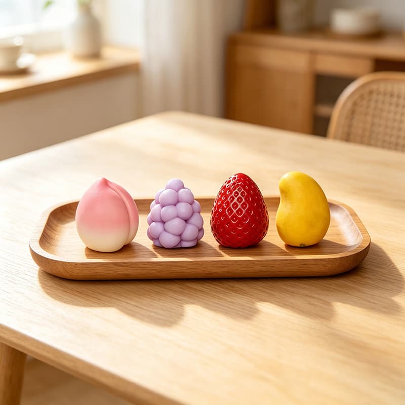 Fruit Series Aromatherapy Candle Silicone Mold DIY Strawberry Peach Mango Grape Baking Cake Mold