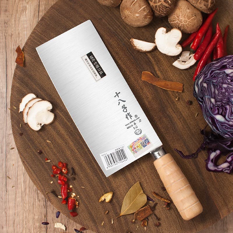 Shibazi Chef Knife Professional Meat Slicing Knife Ultra Sharp Roll Forged Mulberry Knife Commercial Hotel Kitchen Use