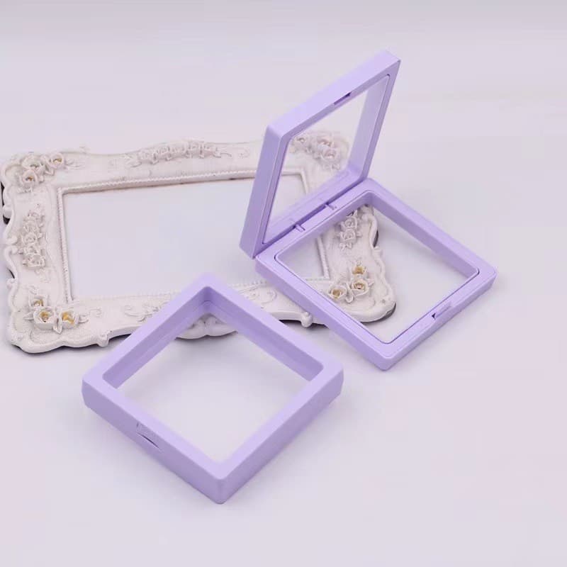 PE Film Box Transparent Floating Box Bracelet Display Dustproof Storage Box Cultural Play Temple Buddha Bead Box Jewelry Box
