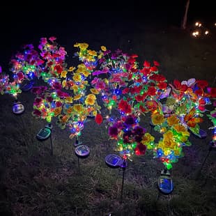 New Product Cross-border Amazon Solar Azalea Light Lawn Patio Outdoor Landscape Ambient LED Night Light