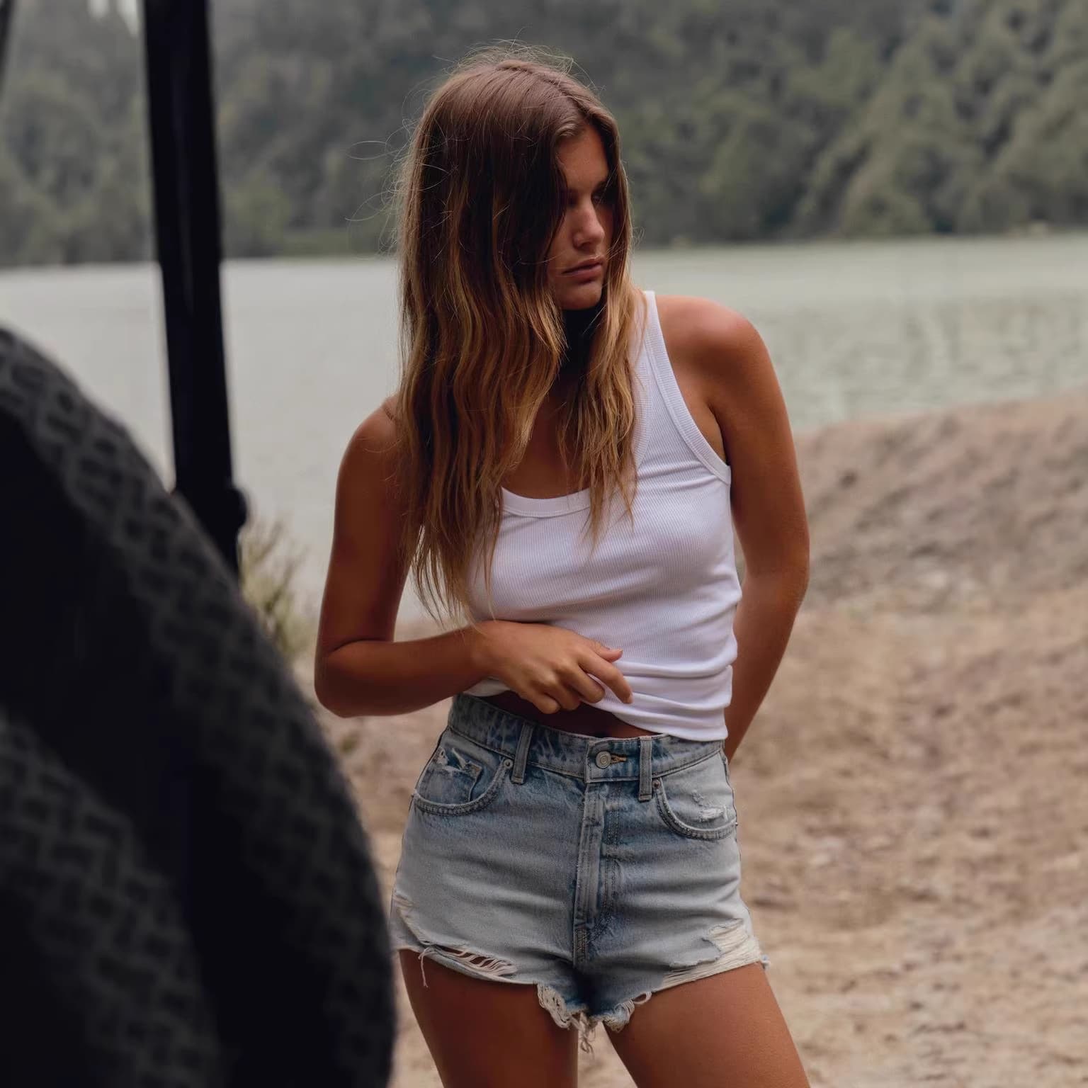 2026 ZA Summer New Sweet Spicy Style High-Waist Ripped Denim Shorts Y2K for Women's Wholesale Cross-Border EU-US