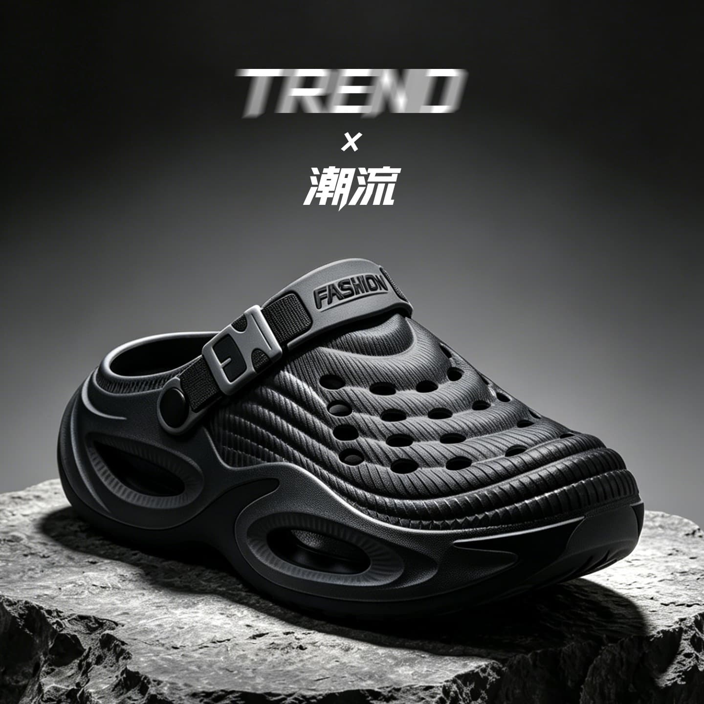 New Men's Summer Clog Sandals Anti-Slip Outdoor Driving Dual-Wear Teen Beach Sports Slippers
