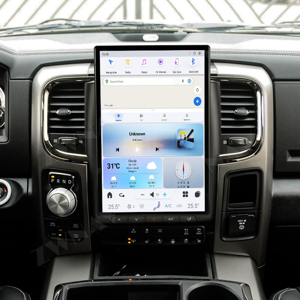 For Dodge Ram / 2013-present Qualcomm vertical screen Android large screen navigation GPS