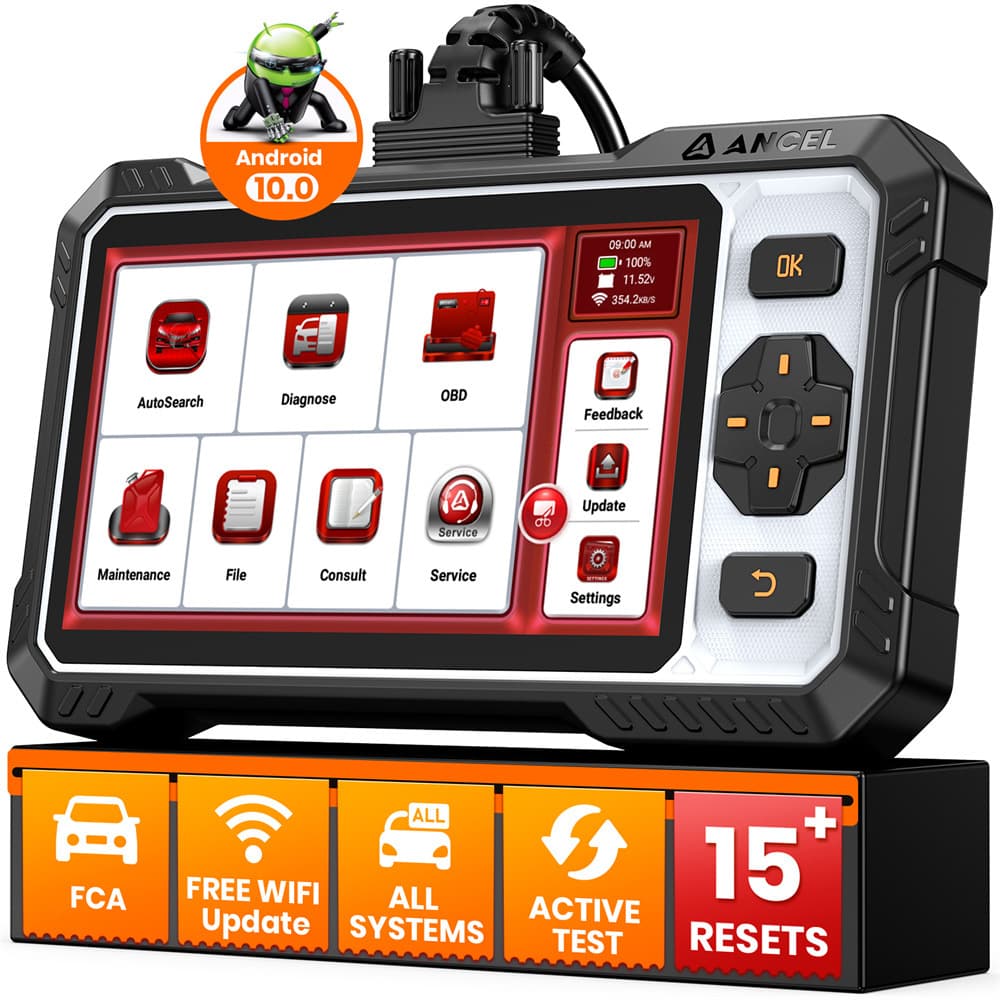 ANCEL FX6100 Automotive ECU Full System Diagnostic 15 Maintenance Special Functions OBDII Scanner
