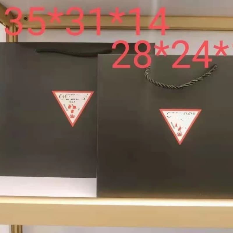 New black simple gift bag gift box bag portable paper bag gift bag packaging bag