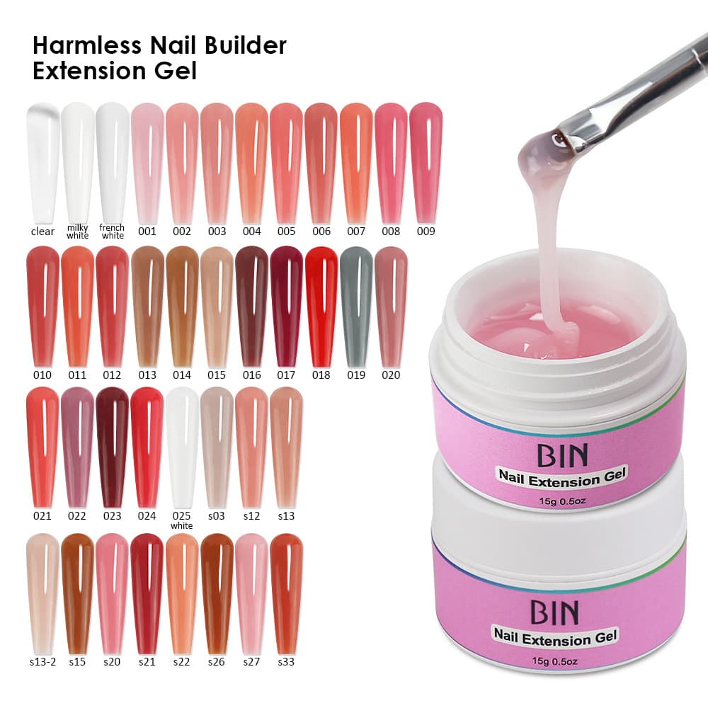 Cross-border Nail Painless Extension Gel 15g Small Bottle Factory Nail Extension Gel Extension Glue
