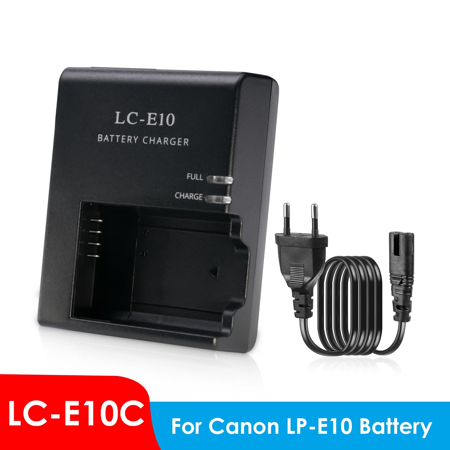 LC-E10 Charger Compatible with Canon Digital Battery LP-E10 for EOS 1100D 1200D 1300D Cameras