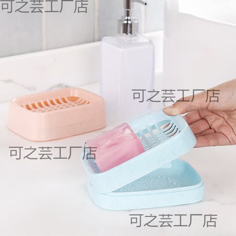 Bathroom Drainage Double-Layer Soap Dish, Creative Plastic Travel Soap Box, Handmade Soap Holder, Bathroom Soap Rack