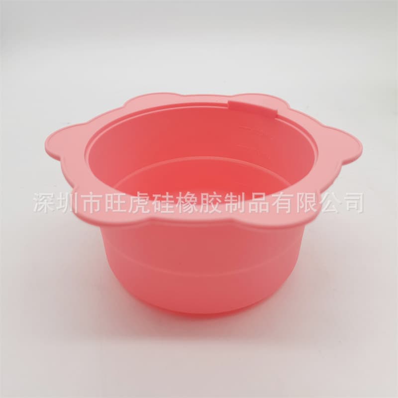 Silicone Foldable Mask Bowl Wax Melt Bowl with Scale, Easy to Clean Wax Melting Bowl Silicone Wax Bean Bowl Inner Liner