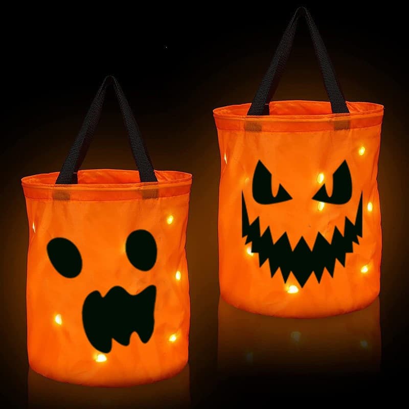 2025 Halloween Prop Tote Bag - Kids Candy Bag DIY 3D Cartoon Horror Tote