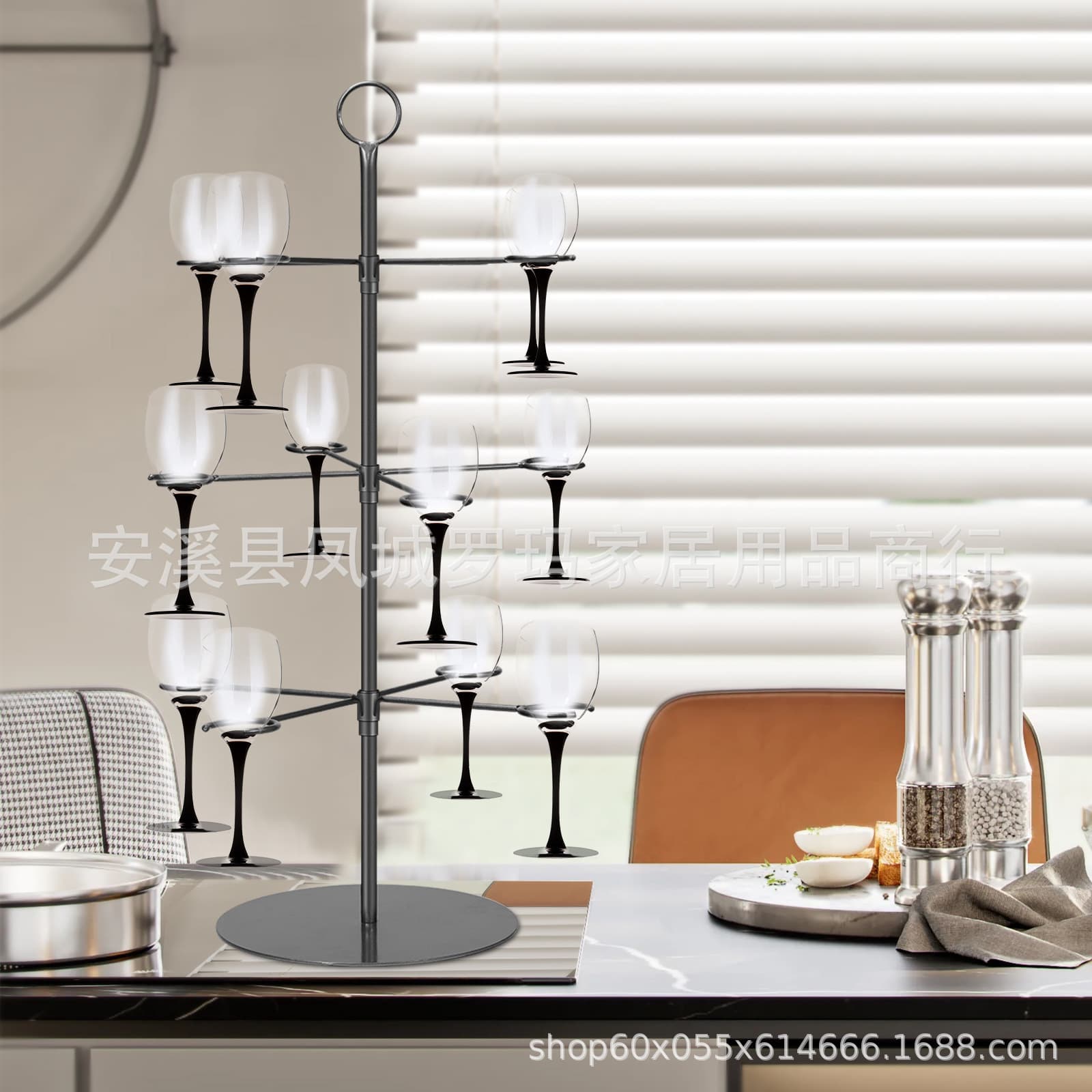European Style Wine Glass Rack Wedding Wine Glass Decorative Ornament Restaurant Wine Hanging Stemware Suspended Glass Holder