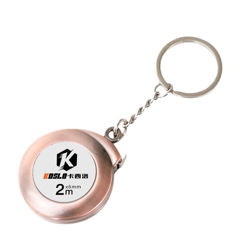 Factory Direct Keychain Tape Measure 2m Gift Mini Advertising Soft Tape Cross-border Commodity Home Body Measuring Ruler