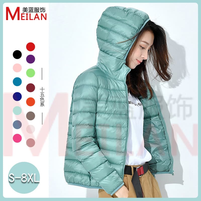 Women's Down Jacket 2025 New Style Short Lightweight Thickened Warm Slim Fit Korean Style White Duck Down Fashion Coat Wholesale
