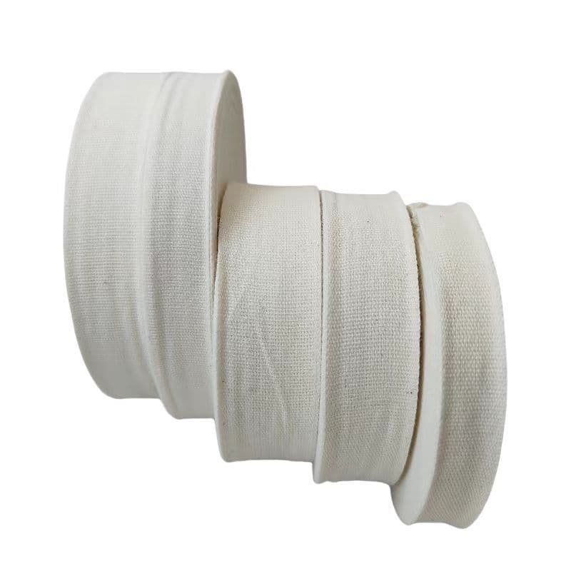 Electrical White Cloth Tape, Motor Coil Binding Cotton Tape, Twill/Plain Weave White Cotton Tape 40mm