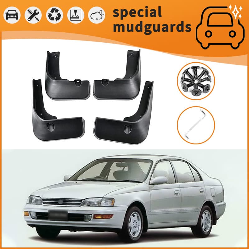 Toyota Corona Mudguards for 1992-1995 Models Car Tire Splash Proof Plastic Mudguard Auto Accessories by LingChuang