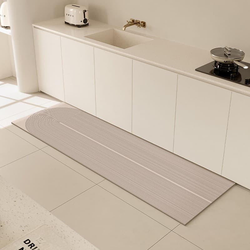 Nordic Simple Diatom Mud Floor Mat, Kitchen Oil-Resistant, Durable, Easy to Clean, Bathroom Water-Absorbent, Anti-Slip, Quick-Drying Foot Mat
