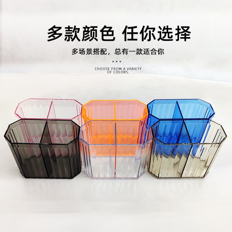 Minimalist Pen Holder Organizer Large Capacity Pencil Cup Cosmetic Brush Nail Art Pen Storage Container Nail Art Pen Holder Organizer