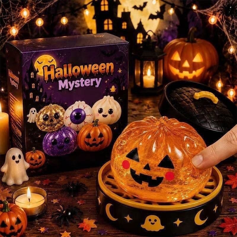 Halloween Ghost Squeeze Toy Cross-Border Maltose Squeeze Fidget Toy In Stock Grip Stress Relief Gift Box Set