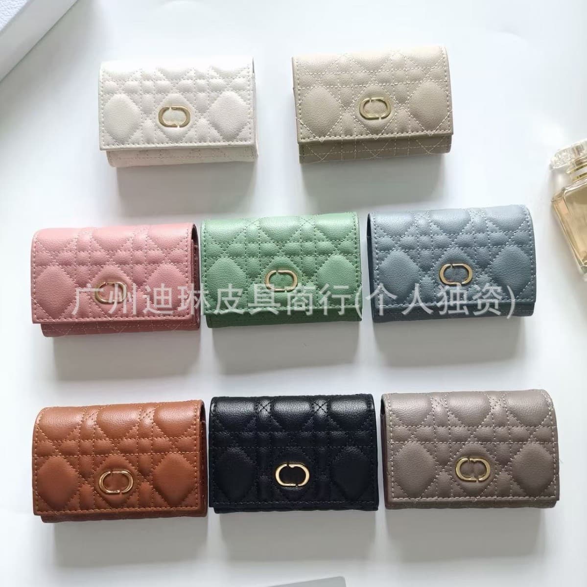 D's New Genuine Leather Card Holder Card Sleeve Cross-Border Supply Multiple Colors Available