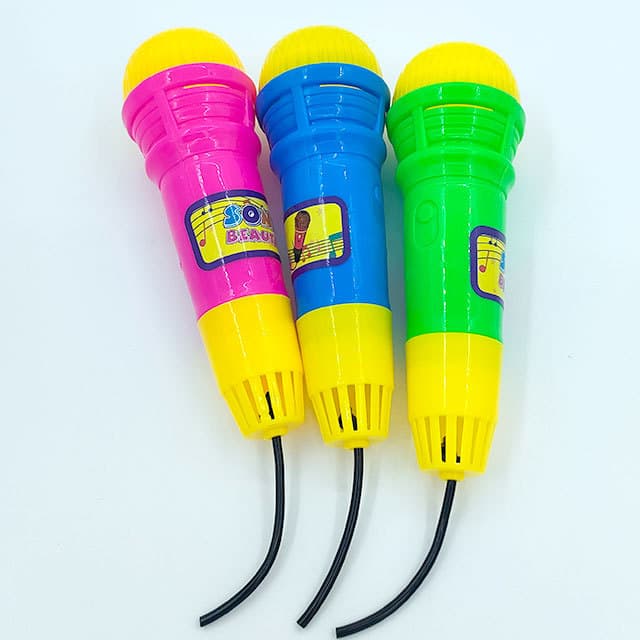 Small Toy Microphone Prop with Echo Effect for Children's Early Education and Speech Training Gift Wholesale