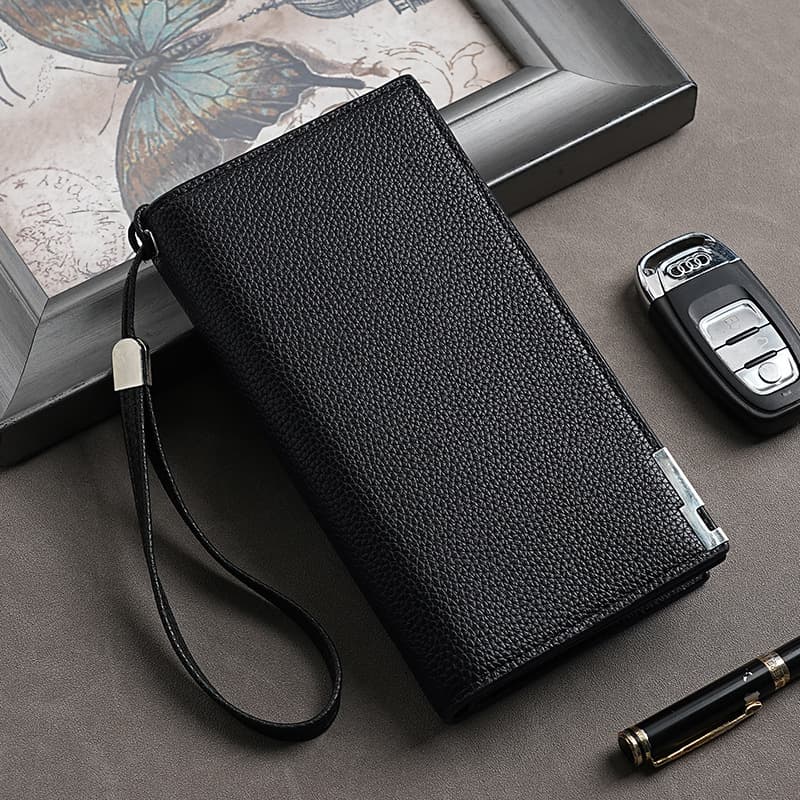 New Cross-Border Hot Selling Men's Long High-Quality Wallet Zipper Multi-Functional Card Slot Casual Business Wallet