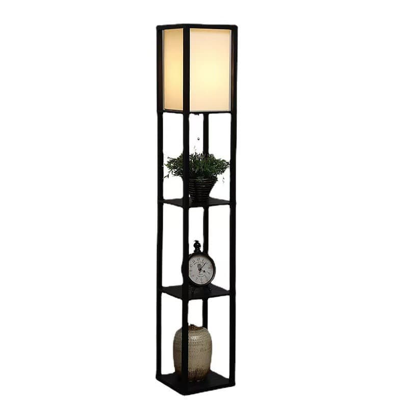 Multi-Tier Shelf Floor Lamp, Adjustable Dimming Standing Lamp, Minimalist Wooden RGB LED, Amazon Bestseller, Light Luxury