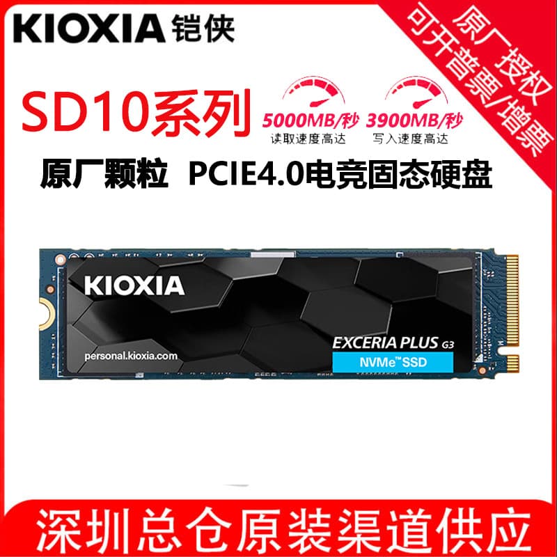 Kioxia SD10 Series 1TB SSD NVMe M.2 PCIe 4.0 Solid State Drive for Desktop and Laptop