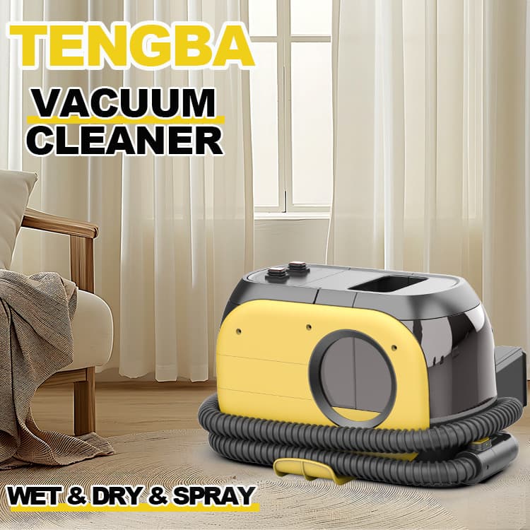 Corded high-suction fabric cleaning machine, wet and dry vacuum cleaner, carpet and sofa spray cleaning brush suction.