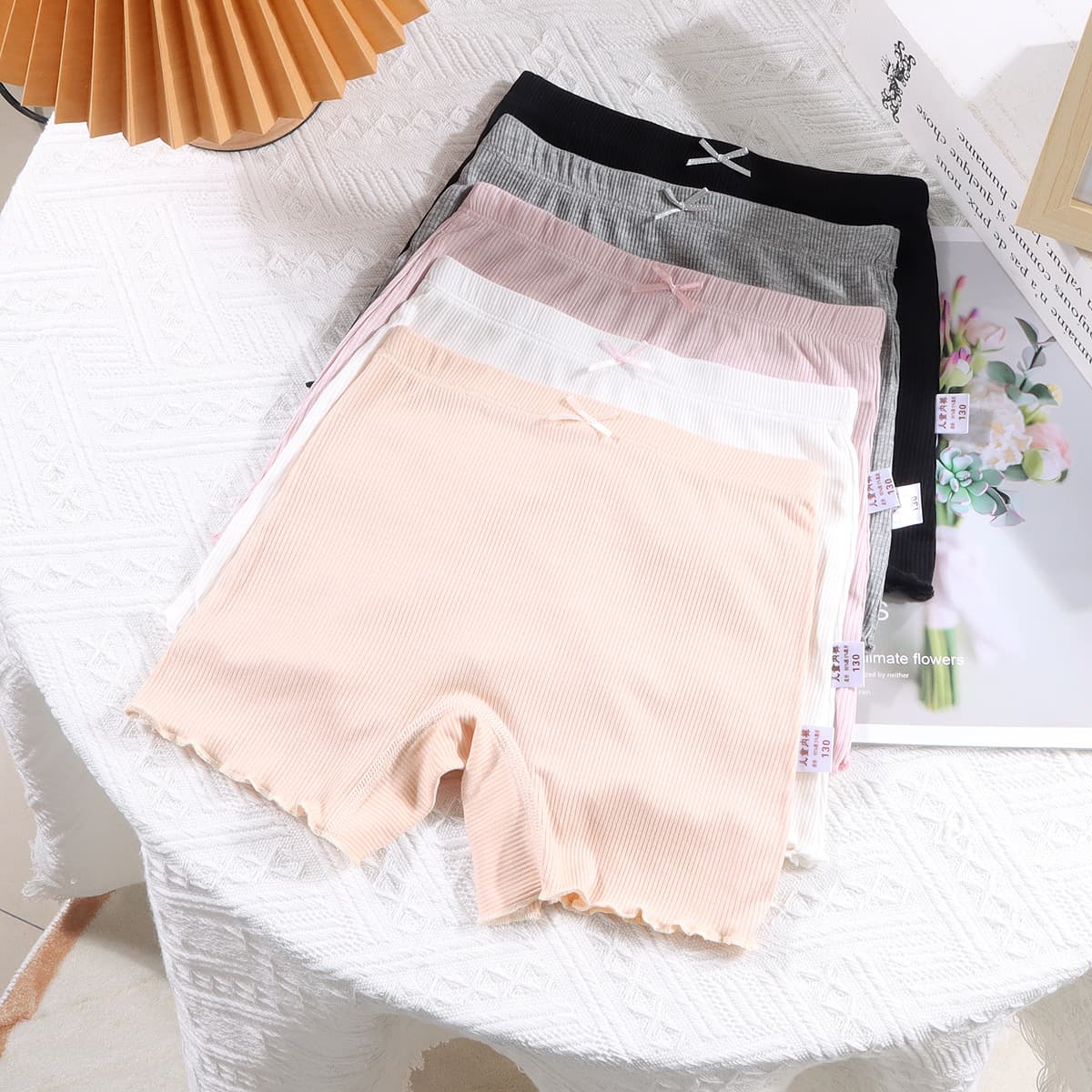 Girls' modal safety pants two-in-one baby shorts little girl children's underwear infant category A can be worn outside