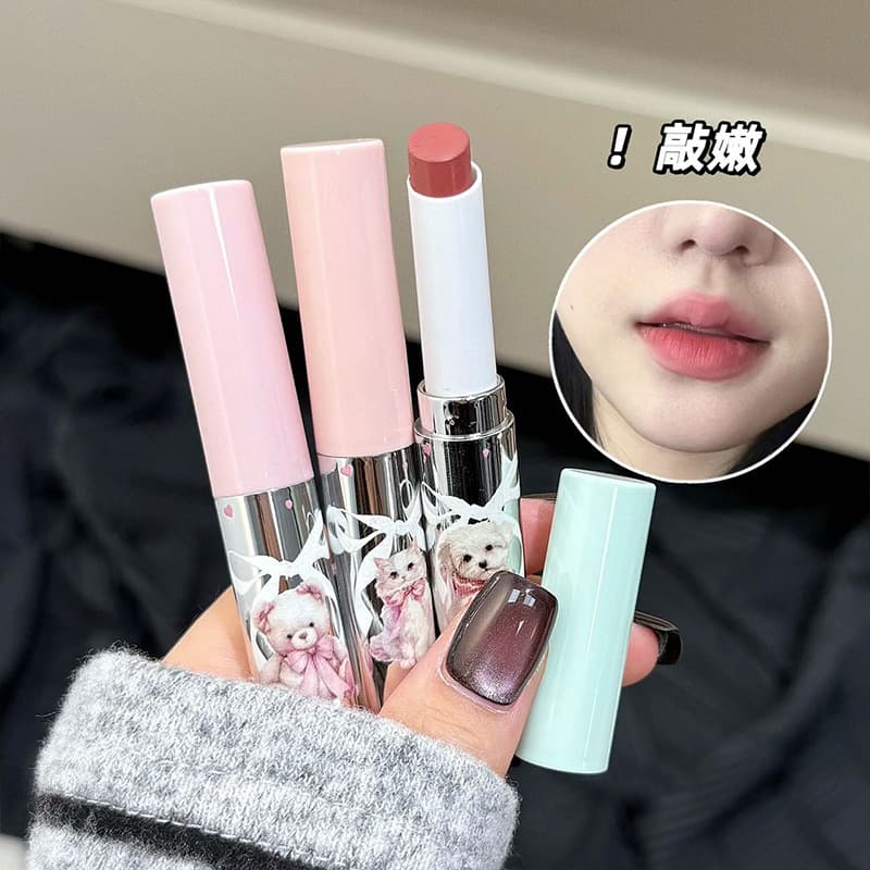 Art Value Velvet Cute Pet Soft Mist Lipstick Matte Soft Mist Whitening Sweet Desire Light Face Brown Lipstick Wholesale