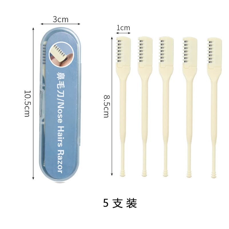 Manual Nose Hair Trimmer Safe Nose Hair Removal Shaver Cleaner Double-Head Nose Hair Cutter In Stock Wholesale