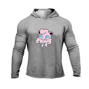 Fitness Hoodie for Men Muscle Slim Fit Cross-Border European and American Casual Breathable Outdoor Sports Running Training Wear