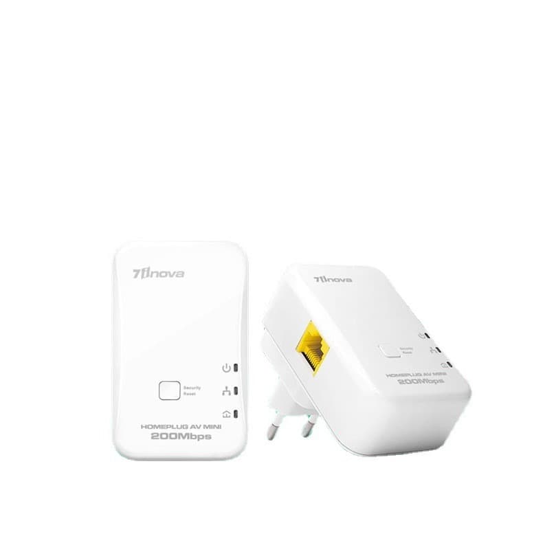 7INOVA·7QI QIQI Wired Powerline 200Mbps Mini Low-Cost Power Carrier Video Monitoring