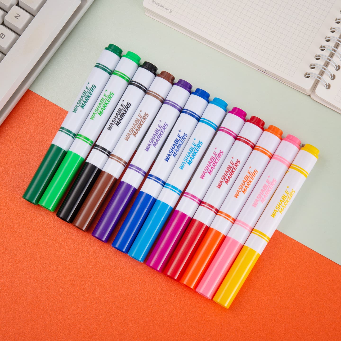 Hot Selling Customizable Eco-Friendly Watercolor Pens, Children's Graffiti Pens, Art Painting 12-Color 24-Color Pens Wholesale