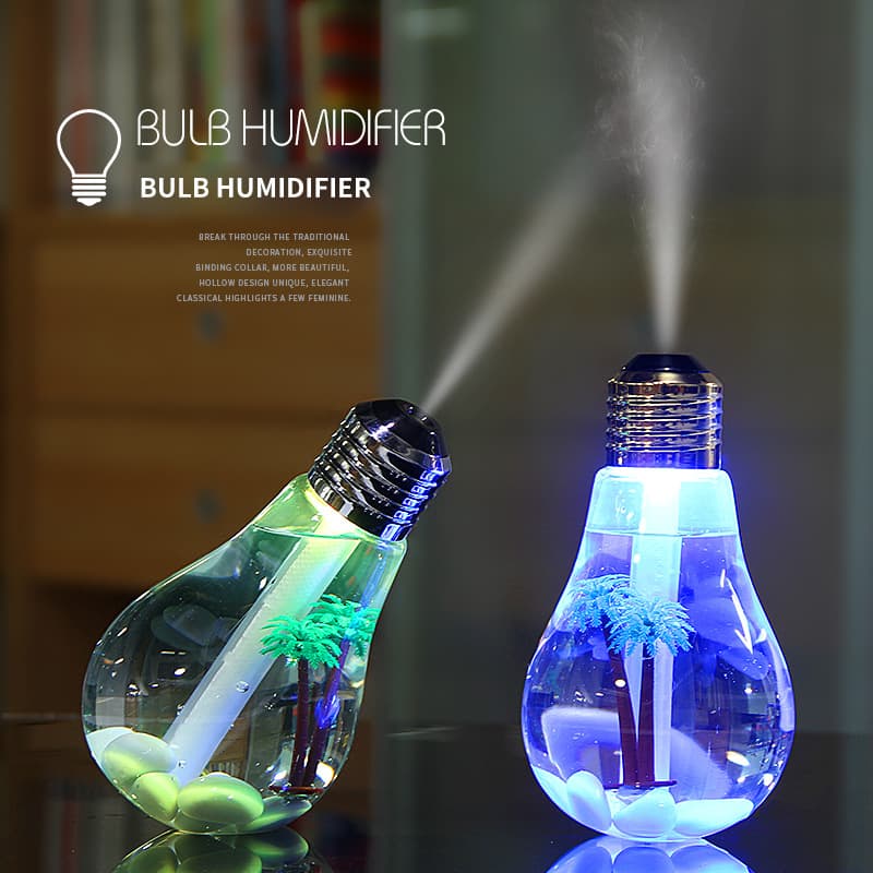 USB Air Humidifier Office Creative Desktop Small Mini Bulb Humidifier Bedroom Home High Mist Output
