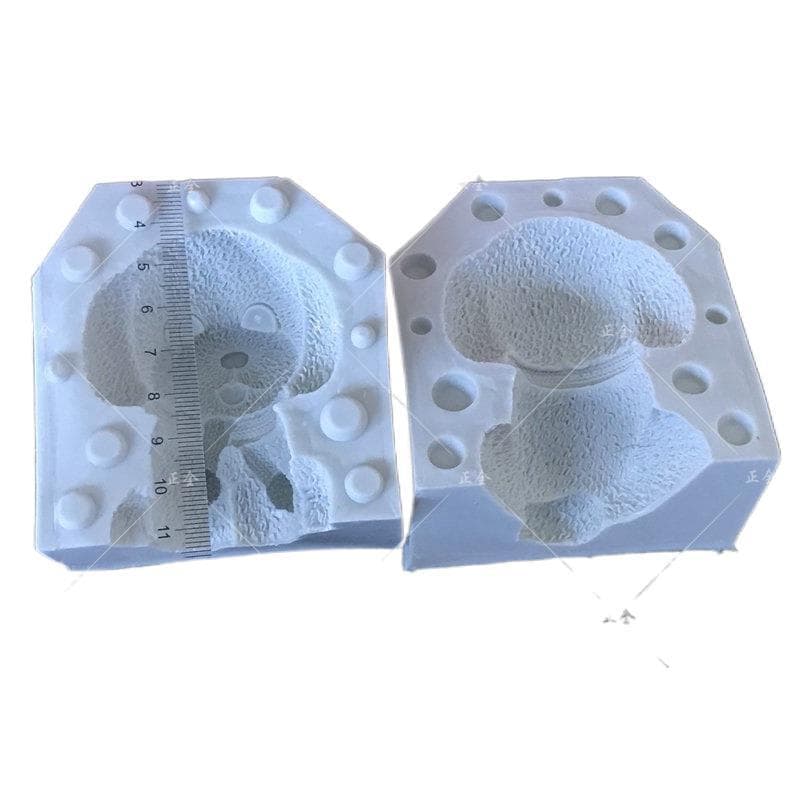 Shar Pei Bulldog Teddy Dog Silicone Fondant Cake Mold Baking Decoration Tool Ice Cream Mold Wholesale