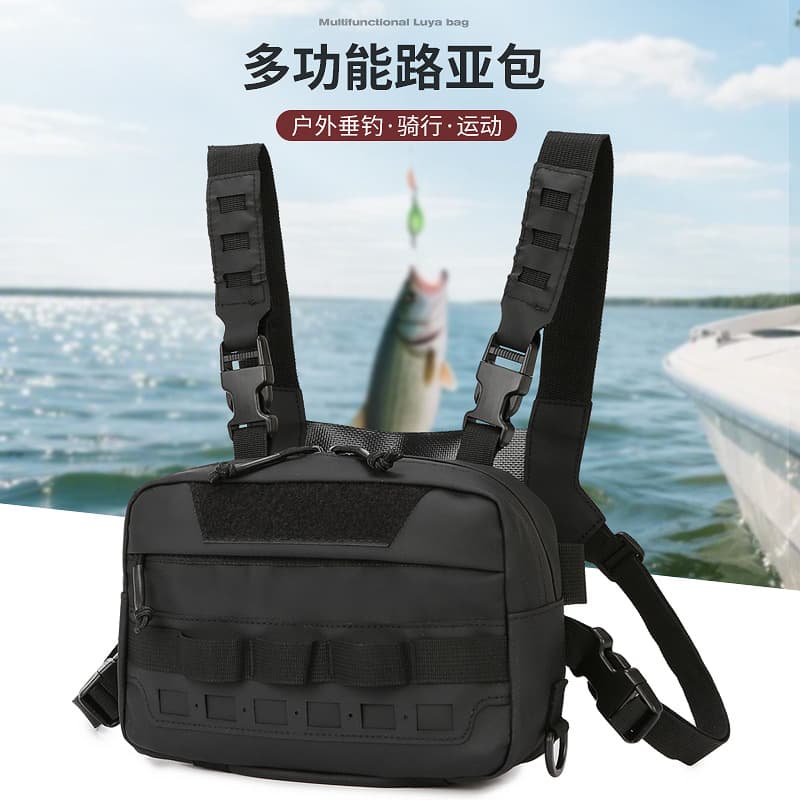 Cross-border Tactical Chest Pack Lure Bag Vest Tool Bag Multifunctional Outdoor Sports Leisure Fishing Vest Bag Cycling