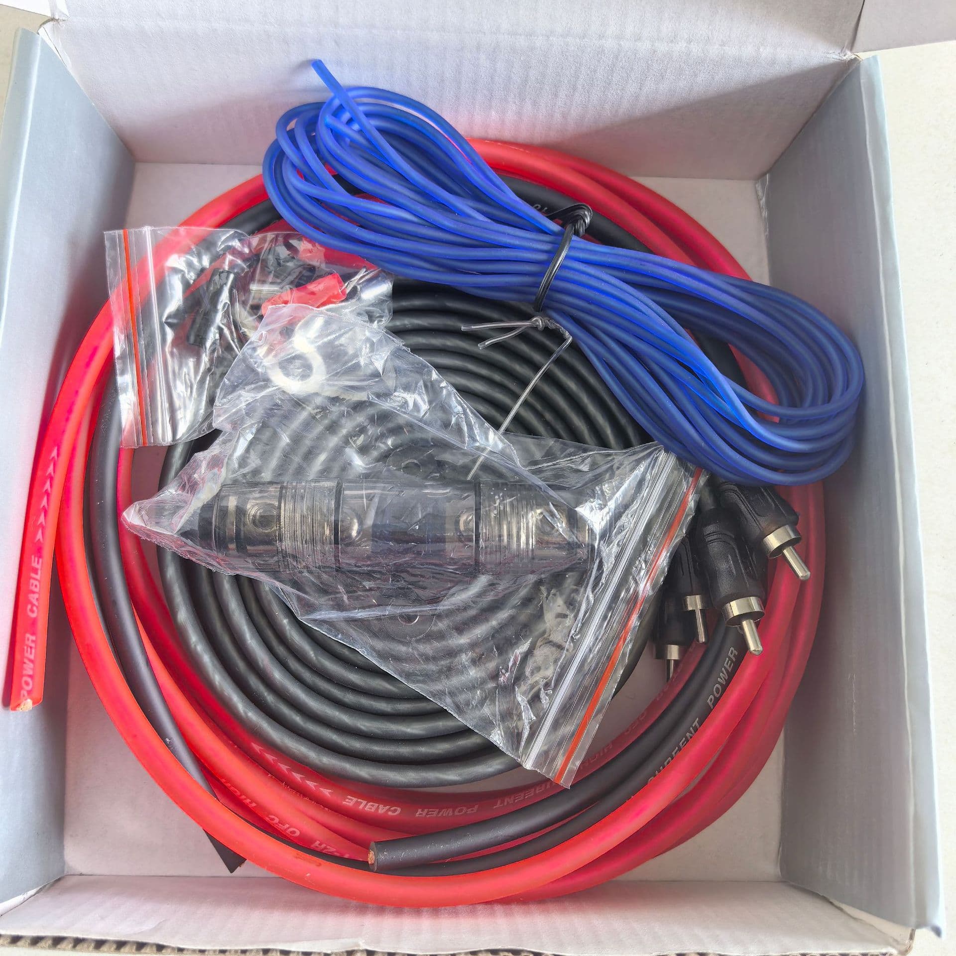 Pure Copper Speaker Wire Kit 8/10 Gauge Subwoofer Wiring Kit, Amplifier Wiring Kit, Power Wire for Car Audio Upgrade
