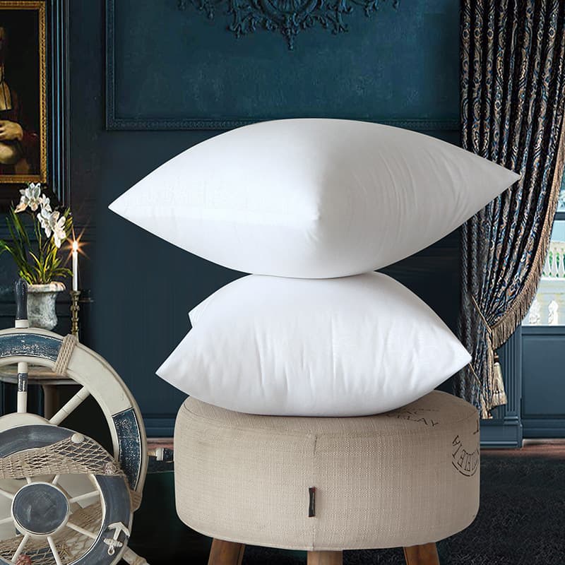 Zippered Pillow Insert Cover Cushion Core Liner Sofa Pad Inner Modern Simple Style Polyester Fiber Filled Customizable Design
